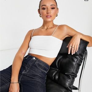 ASOS white crop top